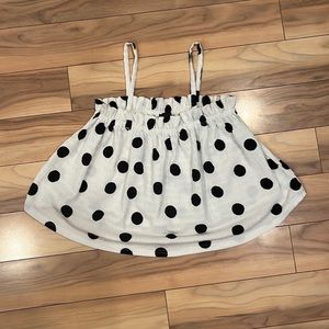 Lightly worn Anthropologie/Current Air polkadot swingtop Small